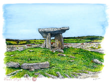 Load image into Gallery viewer, Irish Landmark Print - Poulnabrone Dolmen, The Burren, Co. Clare , Ireland