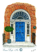 Load image into Gallery viewer, Irish Print - Georgian Door, O'Connell House, No.58 Merrion Square, Dublin, Ireland