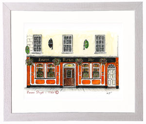 Irish Pub Print - Burke's Bar, Carrick-On-Shannon, Ireland