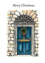 Cargar imagen en el visor de la galería, Christmas Cards - Georgian Doors -  Pack of 8 Cards