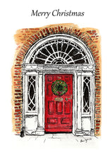 Cargar imagen en el visor de la galería, Christmas Cards - Georgian Doors -  Pack of 8 Cards