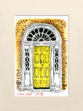 Load image into Gallery viewer, Yellow Georgian Door, Merrion Square, Dublin, Ireland