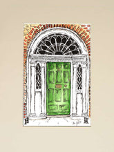 Load image into Gallery viewer, Green Georgian Door 1, Merrion Square, Dublin, Ireland