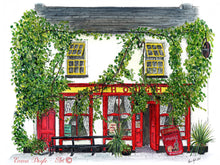 Load image into Gallery viewer, Irish Pub Print - J.J. Houghs Singing Pub, Banagher, Co. Offaly, Ireland