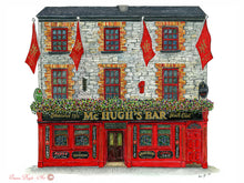 Load image into Gallery viewer, Irish Pub Print - McHugh's Bar, Carrick on Shannon, Ireland