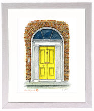 Load image into Gallery viewer, Irish Print - 110 Yellow Georgian Door, Dublin, Ireland