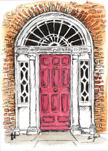 Load image into Gallery viewer, Pink Georgian Door, Merrion Square, Dublin, Ireland