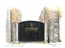 Cargar imagen en el visor de la galería, Irish landmark Print - Guinness Gate, St. James's Gate Brewery, Dublin , Ireland