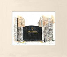 Cargar imagen en el visor de la galería, Irish landmark Print - Guinness Gate, St. James's Gate Brewery, Dublin , Ireland