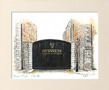 Cargar imagen en el visor de la galería, Irish landmark Print - Guinness Gate, St. James's Gate Brewery, Dublin , Ireland