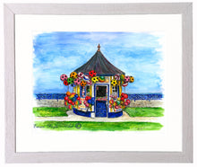 Cargar imagen en el visor de la galería, Irish Scene Print - Summer Victorian Kiosk, Bray, Co. Wicklow, Ireland