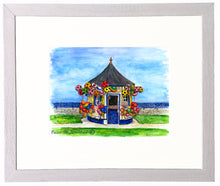Cargar imagen en el visor de la galería, Irish Scene Print - Summer Victorian Kiosk, Bray, Co. Wicklow, Ireland