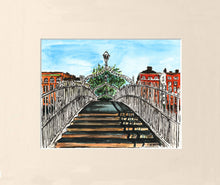 Cargar imagen en el visor de la galería, Irish Print - The Ha'Penny Bridge, Dublin, Ireland