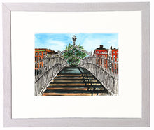 Cargar imagen en el visor de la galería, Irish Print - The Ha'Penny Bridge, Dublin, Ireland