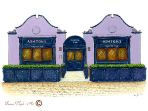 Irish Print - Ashton’s Gastro Pub, Dublin, Ireland