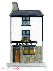 Irish Pub Print - Clancy's, Miltown Malbay, Co. Clare, Ireland