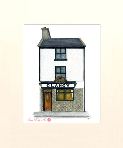 Irish Pub Print - Clancy's, Miltown Malbay, Co. Clare, Ireland