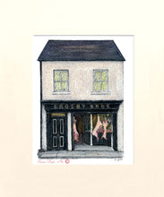 Load image into Gallery viewer, Irish Shop Print - Crosby Bros Butchers Ballinasloe, Galway, Ireland
