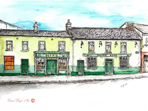 Irish Pub Print - Frank Duff's, Bray, Co. Wicklow, Ireland