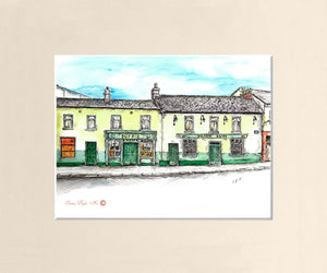 Irish Pub Print - Frank Duff's, Bray, Co. Wicklow, Ireland