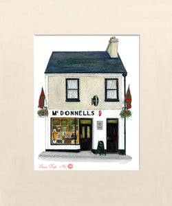 Irish Pub Print - McDonnell's Bar, Belmullet, Co. Mayo, Ireland