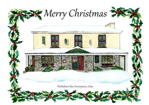 Personalised Christmas Cards - Pack of 10 cards - Choose up to 10 Christmas cards