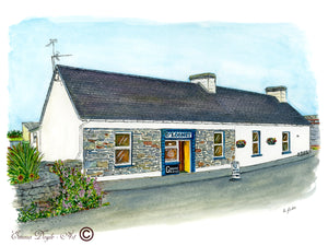Irish Pub Print - O'Looney's , Moloskey, Co. Clare, Ireland