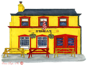 Irish Print - O'Shea's Pub, Eyeries, Cork, Ireland