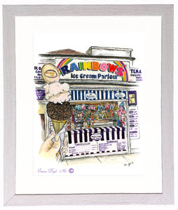 Irish Shop Print - Rainbows Ice Cream Parlour, Bray, Co. Wicklow, Ireland