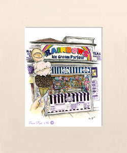 Irish Shop Print - Rainbows Ice Cream Parlour, Bray, Co. Wicklow, Ireland