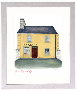 Irish Pub Print - T. O'Brien Bar, Liscannor, Co. Clare, Ireland