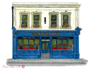 Irish Pub Print - The King's Inn, Dalkey, Co. Dublin, Ireland