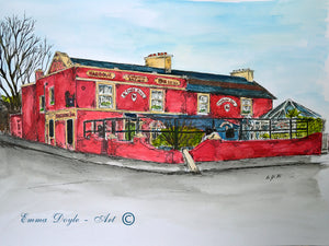 Irish Pub Print - The Harbour Bar, Bray, Co. Wicklow , Ireland