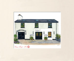 Irish Print - Dolly's Café, Liscannor, Co. Clare, Ireland.