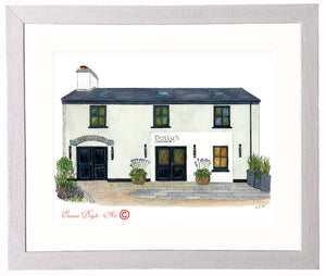 Irish Print - Dolly's Café, Liscannor, Co. Clare, Ireland.
