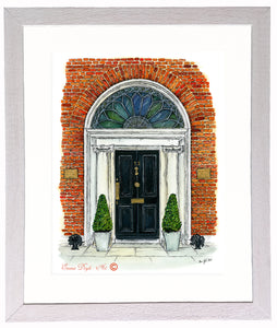 Irish Print - Georgian Door, 12 Merrion Square, Dublin, Ireland