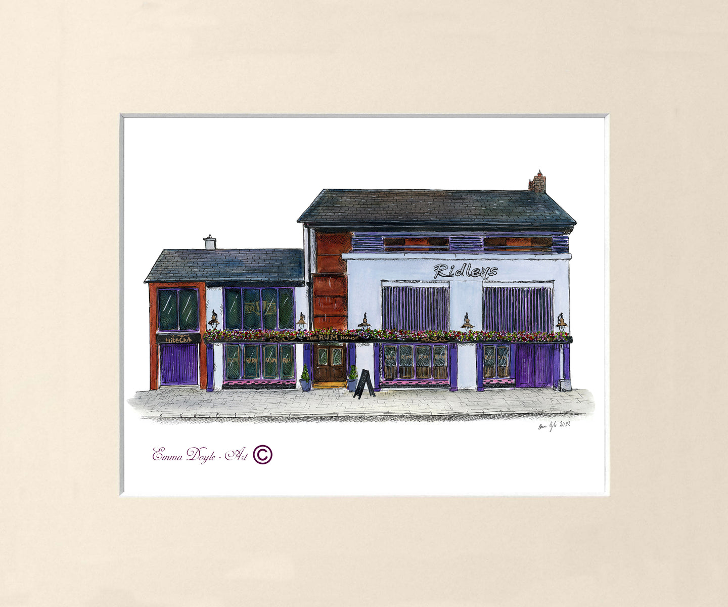 Irish Pub Print - The Rum House, Dundalk, Co. Louth , Ireland