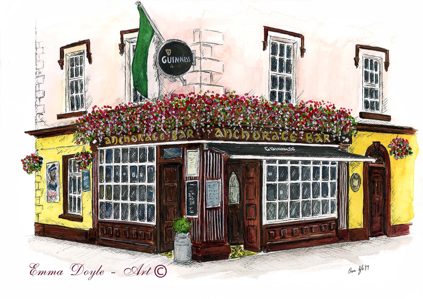 Irish Pub Print - The Anchorage Bar