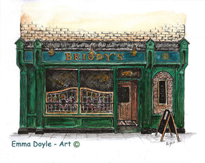 Irish Pub Print - Briody's , Dublin, Ireland