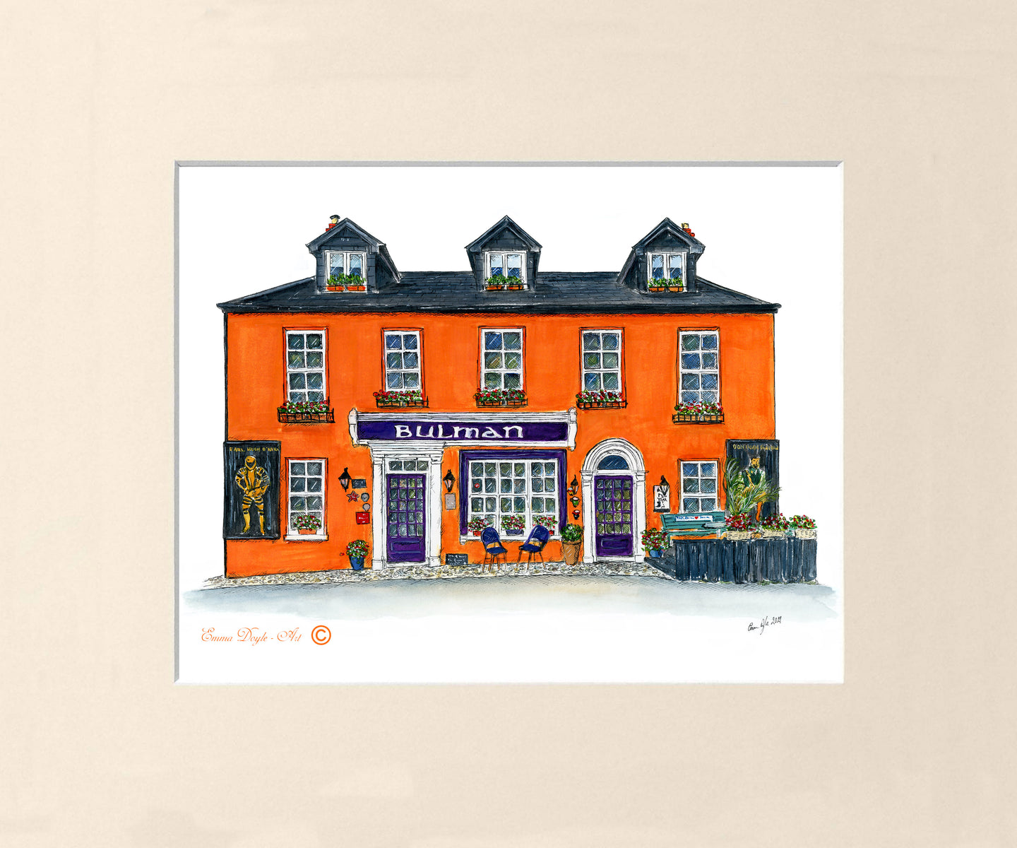 Irish Print - The Bulman Bar, Kinsale, Co. Cork, Ireland