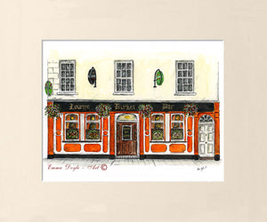 Irish Pub Print - Burke's Bar, Carrick-On-Shannon, Ireland