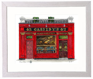 Irish Print - Cassidy's Pub, Camden Street, Dublin, Ireland