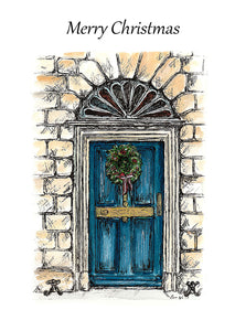 Christmas Cards - Georgian Doors -  Pack of 8 Cards