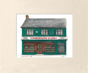 Irish Pub Print - Churchtown Stores , Dublin, Ireland