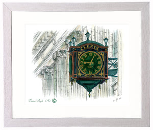 Irish Print - Clery's Clock, Dublin, Ireland