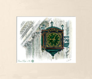 Irish Print - Clery's Clock, Dublin, Ireland