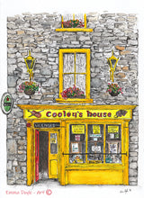 Load image into Gallery viewer, Irish Pub Print - Cooley&#39;s House, Ennistymon, Co. Clare, Ireland
