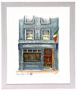 Irish Print - Davy Byrnes, Dublin, Ireland