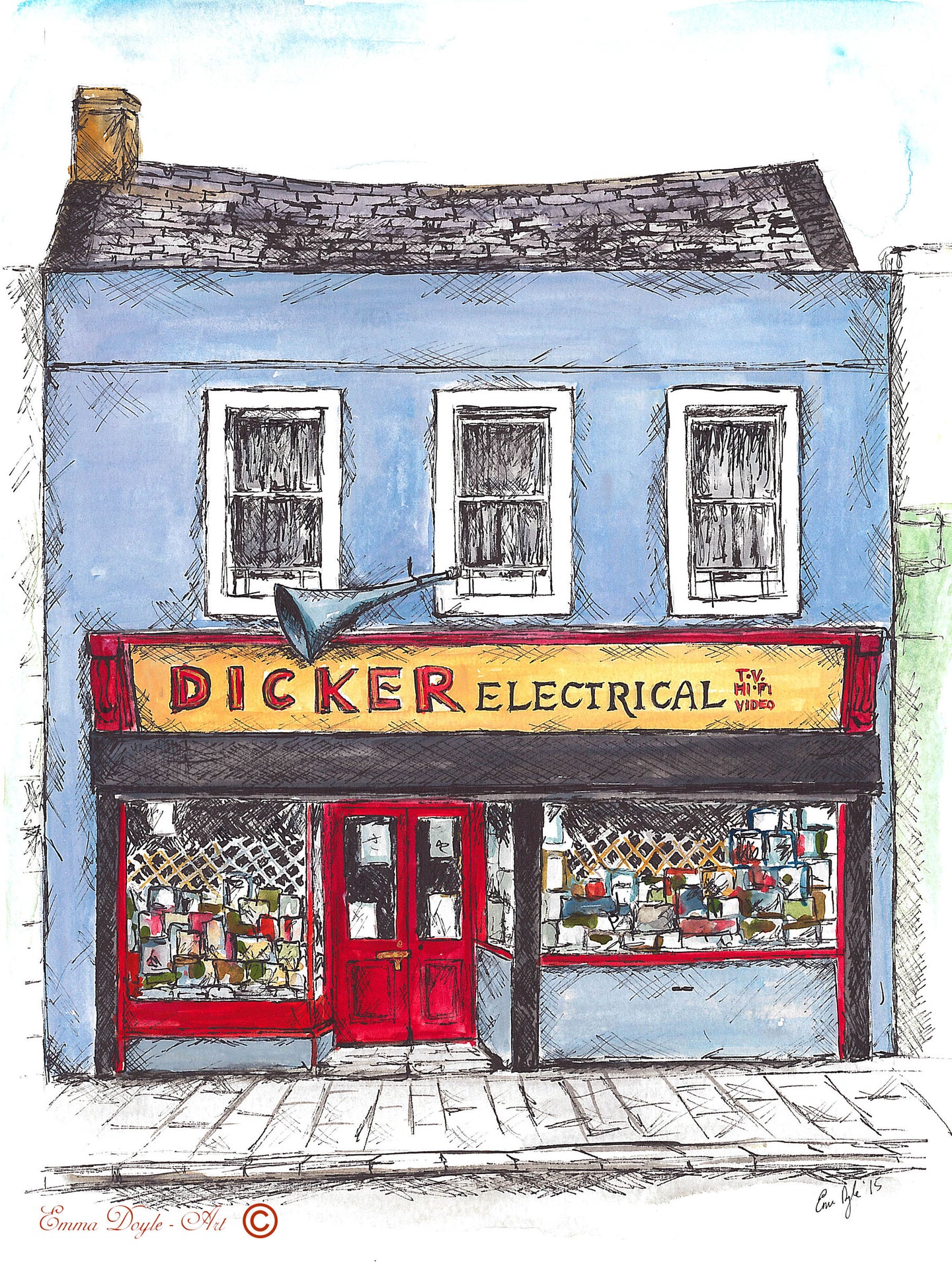 Irish Shop Print - Dicker's, Bray, Co. Wicklow, Ireland