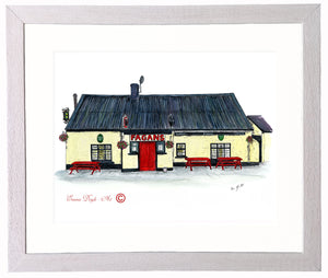 Irish Pub Print - Fagans Pub, Moynalvy, Meath, Ireland